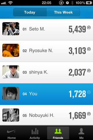 FuelBandアプリのFriends設定がやっとできた！ソーシャル連携こそFuelBandの真骨頂 image 2